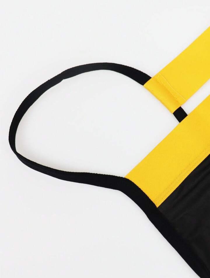 Men's Color Block Thong, Underwear Suitable For Dates